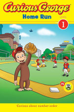 Curious George (Level 1) - "Home Run"-rebooked, children's book, teenager's book, second hand book, english book, 小童書，青少年書，二手書，英文書