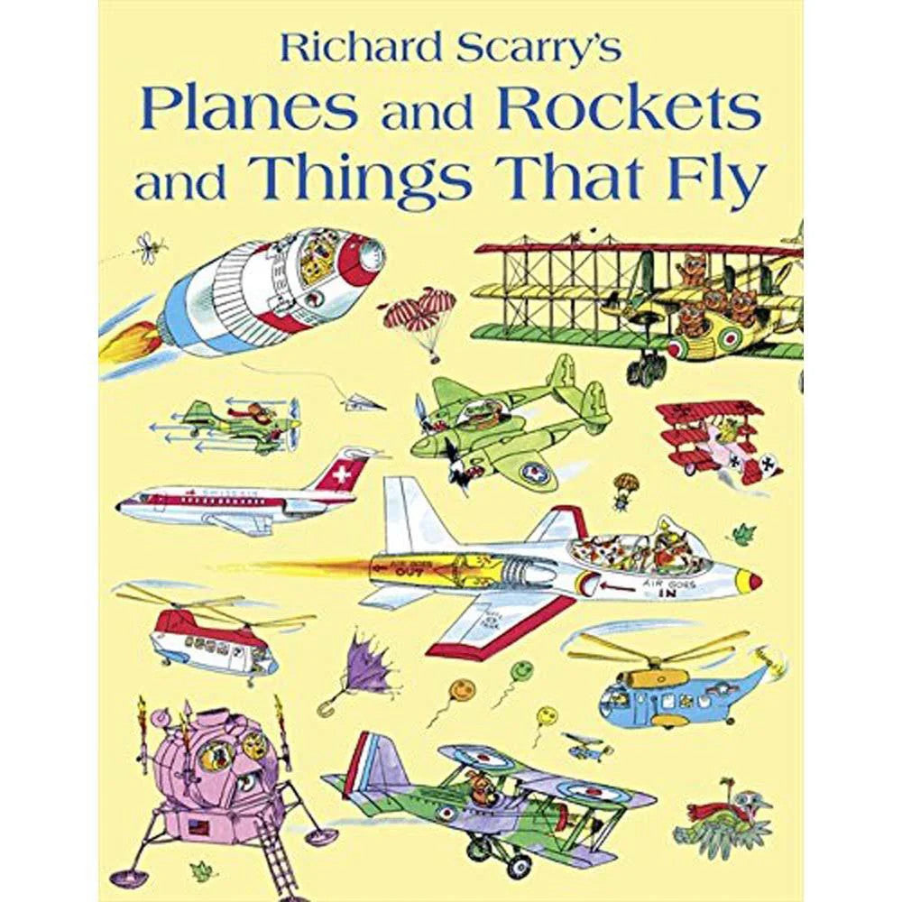 Richard Scarry's - "Planes and Rockets and Things That Fly"-rebooked, children's book, teenager's book, second hand book, english book, 小童書，青少年書，二手書，英文書