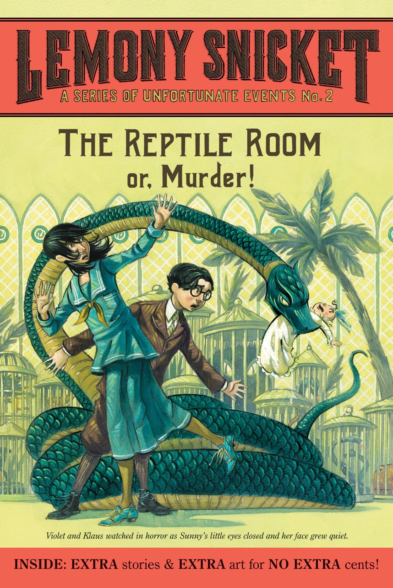 A Series of Unfortunate Events No. 2 - "The Reptile Room: Or, Murder!"-rebooked, children's book, teenager's book, second hand book, english book, 小童書，青少年書，二手書，英文書