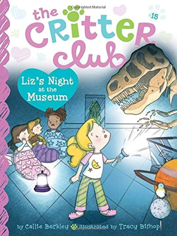 The Critter Club - "Liz's Night at the Museum"-rebooked, children's book, teenager's book, second hand book, english book, 小童書，青少年書，二手書，英文書