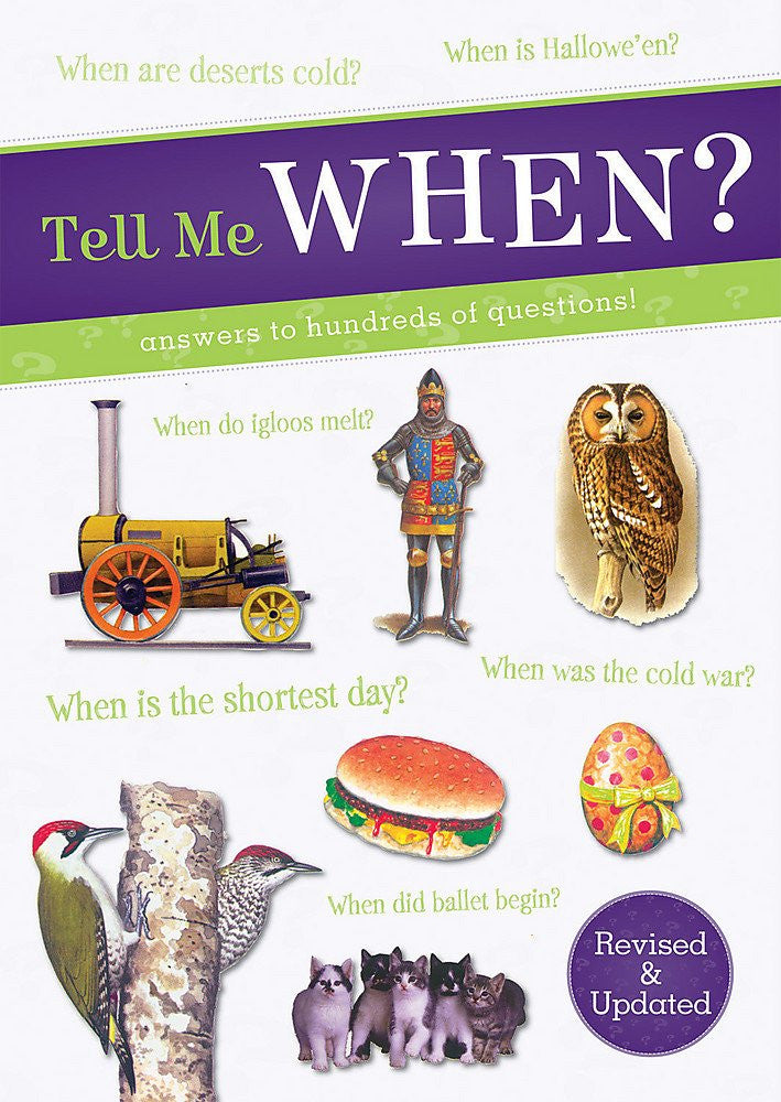 Tell Me WHEN? (Answers to hundreds of questions!)-rebooked, children's book, teenager's book, second hand book, english book, 小童書，青少年書，二手書，英文書