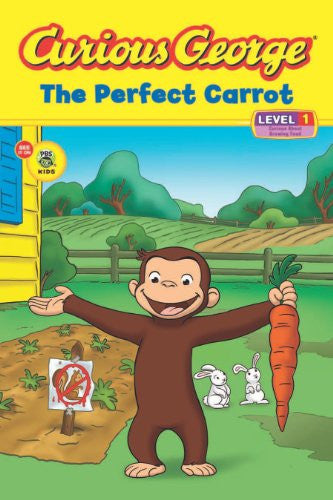 Curious George - "The Perfect Carrot"-rebooked, children's book, teenager's book, second hand book, english book, 小童書，青少年書，二手書，英文書