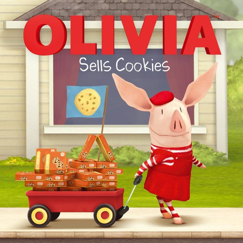 Olivia Sells Cookies-rebooked, children's book, teenager's book, second hand book, english book, 小童書，青少年書，二手書，英文書