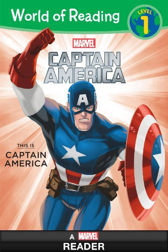 World of Reading (Level 1) - "This is Captain America"-rebooked, children's book, teenager's book, second hand book, english book, 小童書，青少年書，二手書，英文書