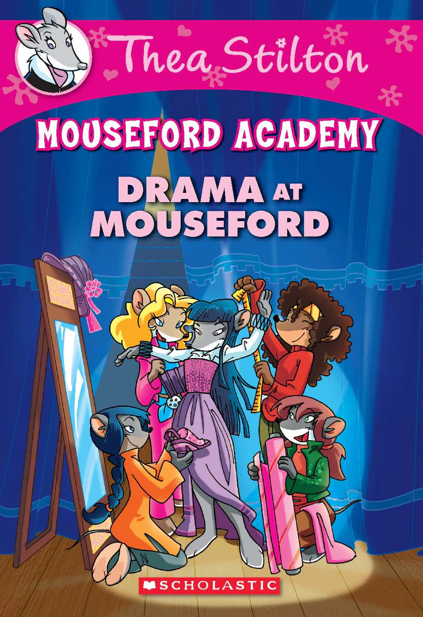 Thea Stilton Mouseford Academy - "Drama at Mouseford"-rebooked, children's book, teenager's book, second hand book, english book, 小童書，青少年書，二手書，英文書