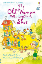 Usborne First Reading - "The Old Woman Who Lived in a Shoe"-rebooked, children's book, teenager's book, second hand book, english book, 小童書，青少年書，二手書，英文書