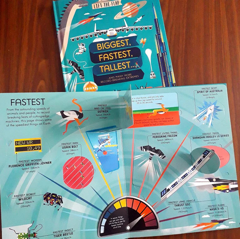 Usborne Lift-the-flap - "Biggest, Fastest,Tallest..."