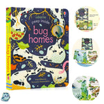 Usborne Peep Inside Bug Homes-rebooked, children's book, teenager's book, second hand book, english book, 小童書，青少年書，二手書，英文書
