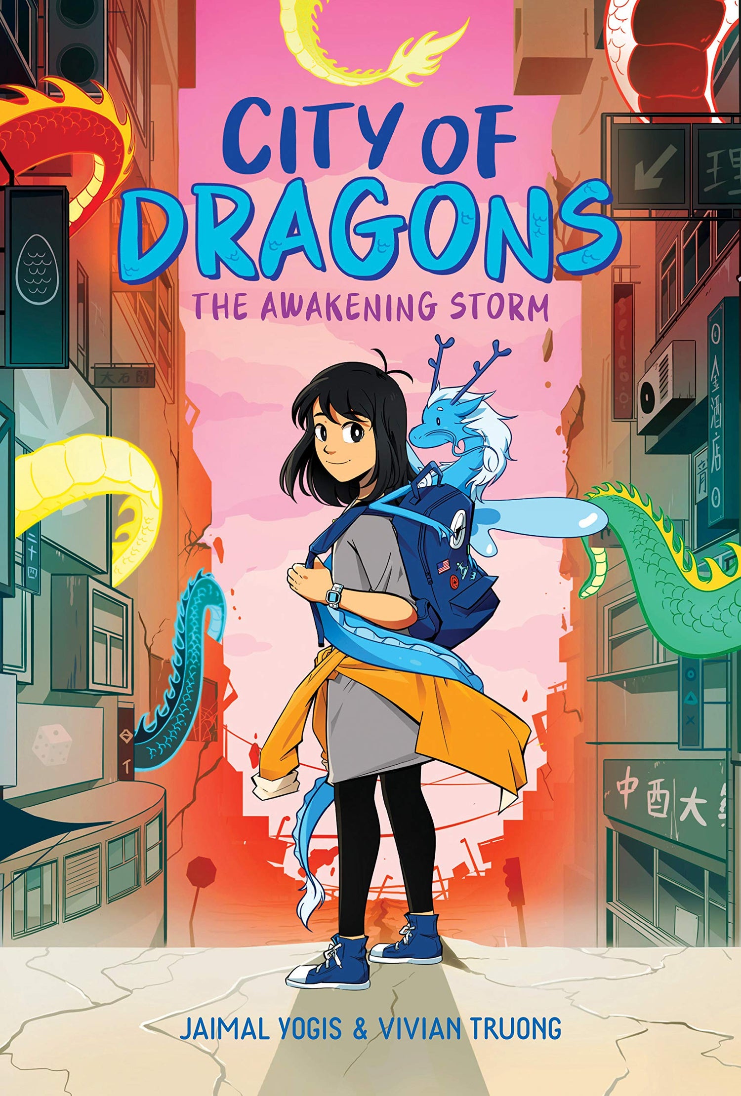 City of Dragons - "The Awakening Storm"-rebooked, children's book, teenager's book, second hand book, english book, 小童書，青少年書，二手書，英文書