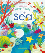 Usborne - " Peep Inside the Sea"-rebooked, children's book, teenager's book, second hand book, english book, 小童書，青少年書，二手書，英文書